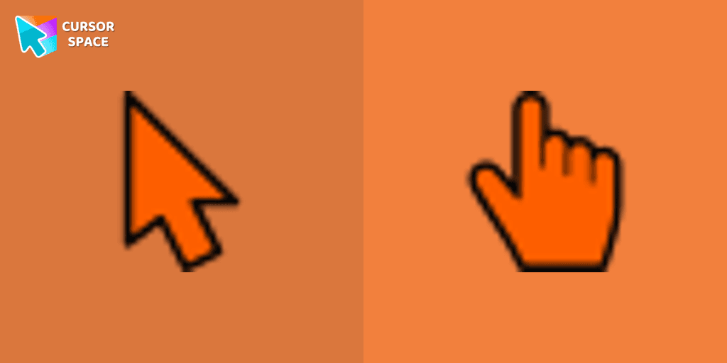 Orange cursor pack